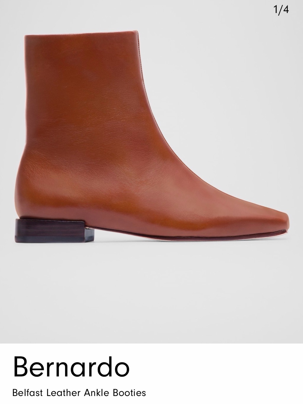 Bernardo Dark Brown Leather Belfast Lether Ankle Boots